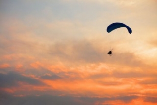  Paramotor al atardecer 